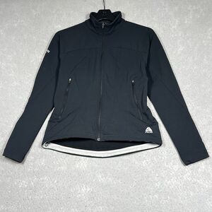 Nike ACG Jacket Womens Small Black Softshell Full Zip Nylon Blend Long Sleeve